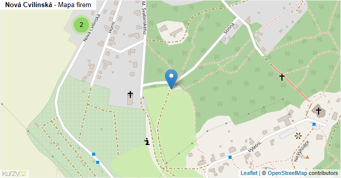 Nová Cvilínská - mapa firem