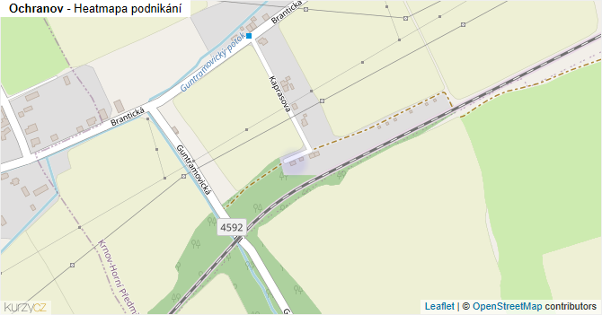 Ochranov - mapa podnikání