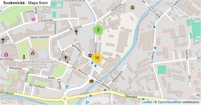 Soukenická - mapa firem
