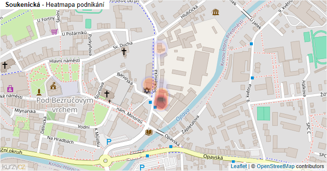 Soukenická - mapa podnikání