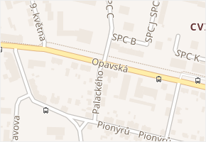 SPC A v obci Krnov - mapa ulice
