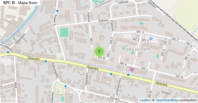 SPC B - mapa firem