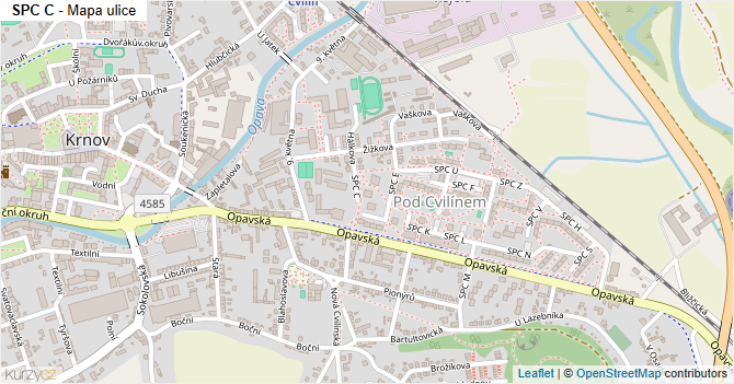 SPC C - mapa ulice