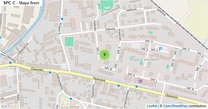 SPC C - mapa firem