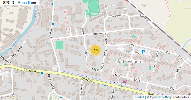 SPC D - mapa firem