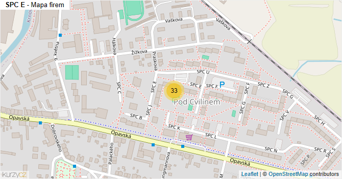 SPC E - mapa firem