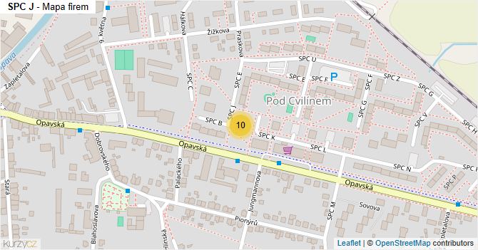 SPC J - mapa firem