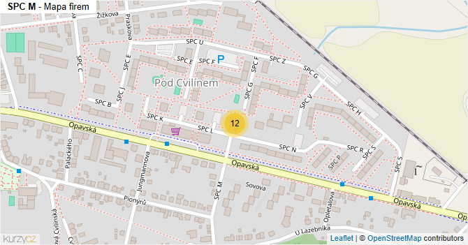 SPC M - mapa firem