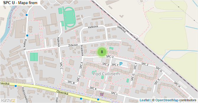 SPC U - mapa firem