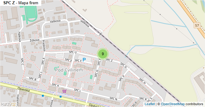 SPC Z - mapa firem