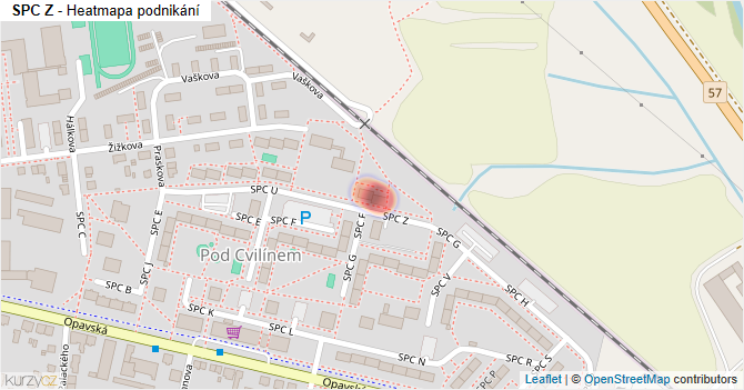SPC Z - mapa podnikání