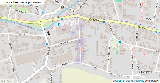 Stará - mapa podnikání