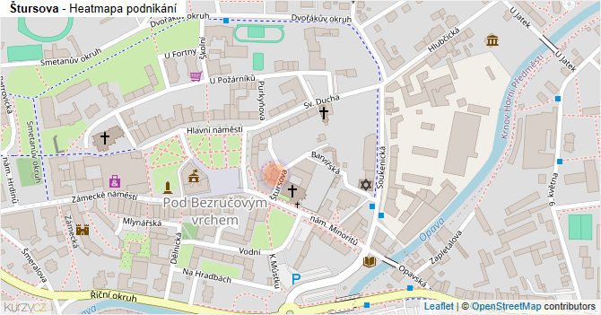 Štursova - mapa podnikání