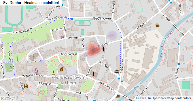 Sv. Ducha - mapa podnikání