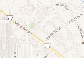 Svatopluka Čecha v obci Krnov - mapa ulice