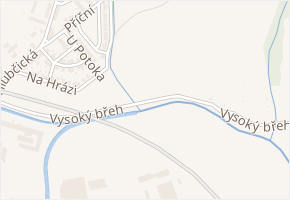 Vysoký břeh v obci Krnov - mapa ulice