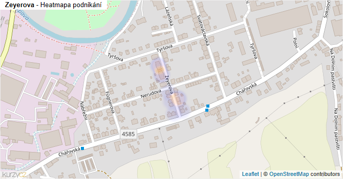 Zeyerova - mapa podnikání