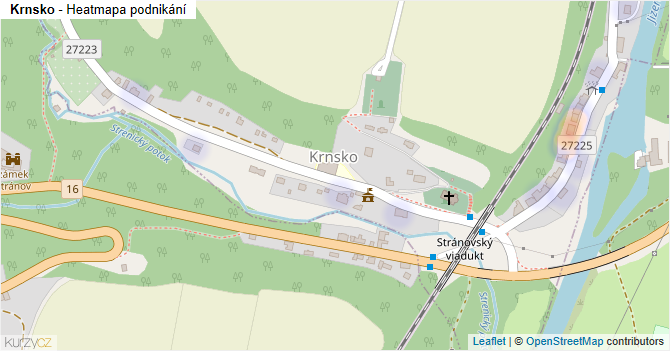 Krnsko - mapa podnikání
