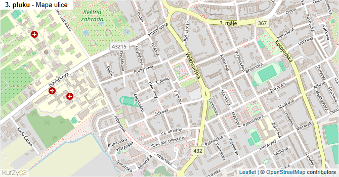 3. pluku - mapa ulice