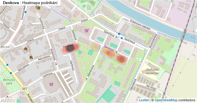 Denkova - mapa podnikání