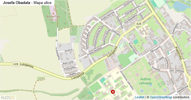 Josefa Obadala - mapa ulice