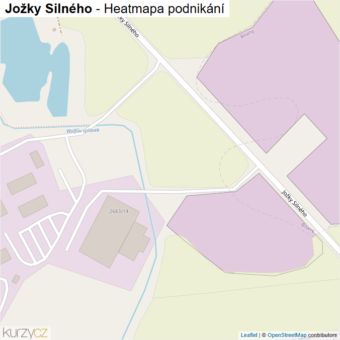 Mapa Jožky Silného - Firmy v ulici.