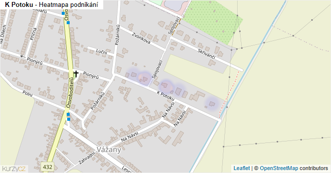 K Potoku - mapa podnikání