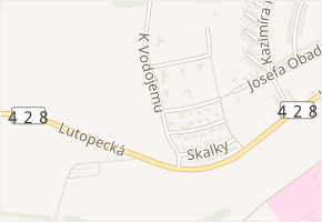 K Vodojemu v obci Kroměříž - mapa ulice