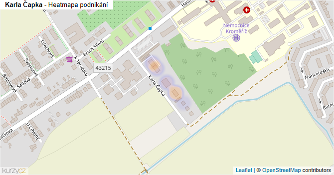 Karla Čapka - mapa podnikání