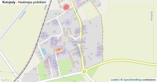 Kotojedy - mapa podnikání