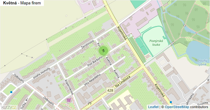 Květná - mapa firem