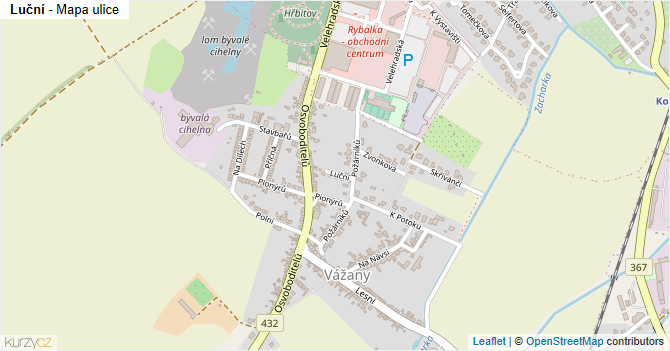 Luční - mapa ulice