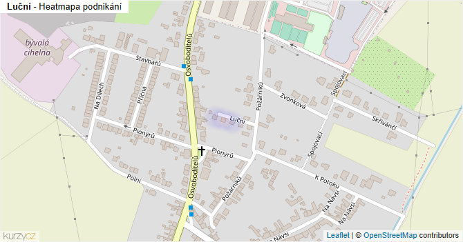 Luční - mapa podnikání
