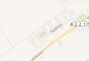 Meruňková v obci Kroměříž - mapa ulice