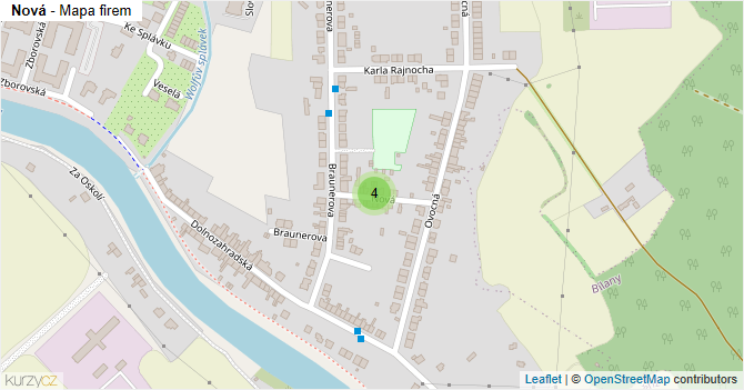 Nová - mapa firem