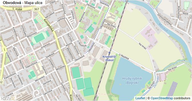 Obvodová - mapa ulice