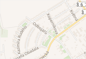 Odbojářů v obci Kroměříž - mapa ulice