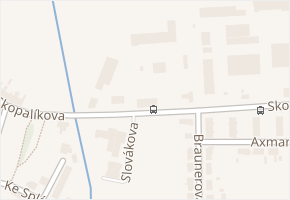 Skopalíkova v obci Kroměříž - mapa ulice