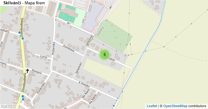 Skřivánčí - mapa firem