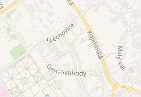 Smetanova v obci Kroměříž - mapa ulice