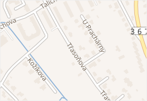 Třasoňova v obci Kroměříž - mapa ulice