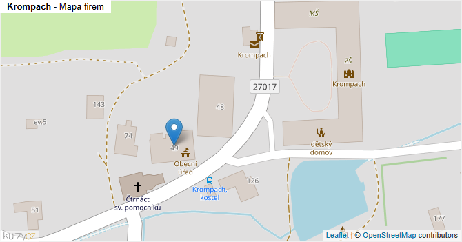 Krompach - mapa firem