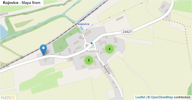 Kojovice - mapa firem