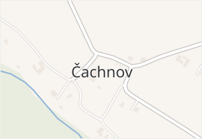 Čachnov v obci Krouna - mapa části obce
