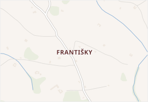 Františky v obci Krouna - mapa části obce