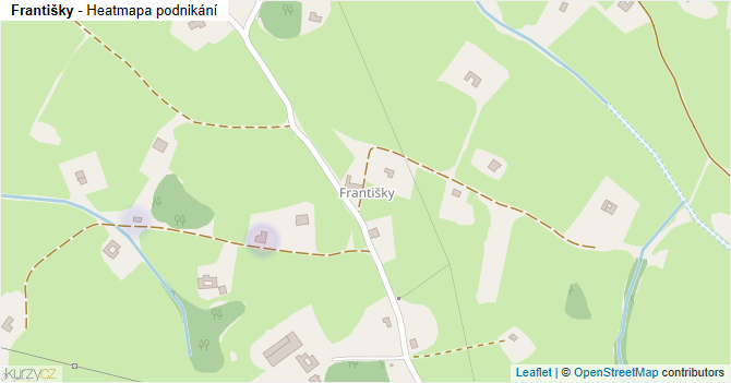 Františky - mapa podnikání