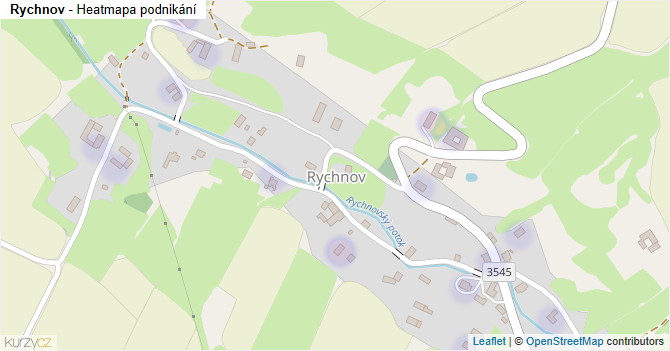 Rychnov - mapa podnikání