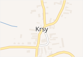 Krsy v obci Krsy - mapa části obce