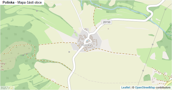 Polínka - mapa části obce