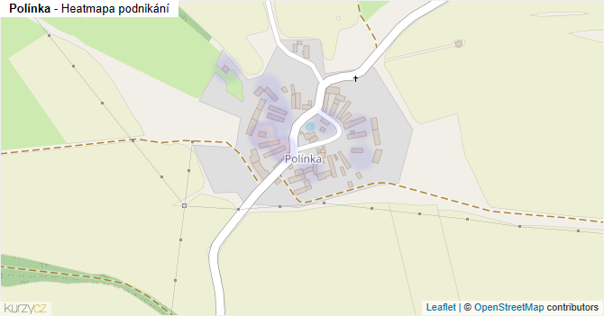Polínka - mapa podnikání